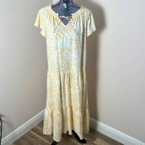Patrons of Peace maxi tiered dress Size L - Picture 1 of 8